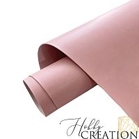 Переплетный кожзам КНР (экокожа) матовый  светло-розовый