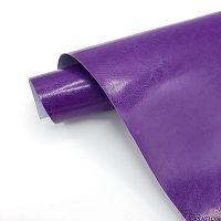 Переплетный кожзам глянцевый II, темно-фиолетовый