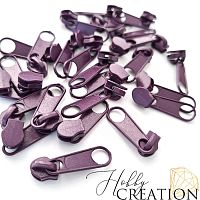 Бегунок для акриловой молнии, сливовый