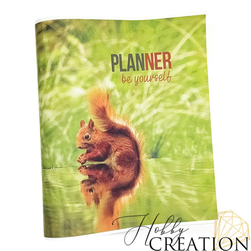 Кожзам с принтом "Спокойствие" 26*46 см. тиснение под кожу II, белый