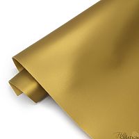 _Переплетный кожзам матовый однотонный, матовое золото