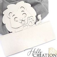 Заготовка для тиснения "Львенок с прямоугольником", maxi