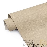 Переплетный кожзам тиснение Холст, латте