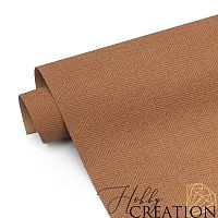 Переплетный кожзам тиснение Твид, коричневый