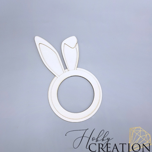 Заготовка для тиснения "Зайка с ушками"