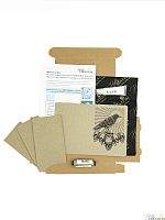 Заготовка для создания обложки на паспорт "Ворон"