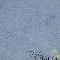 Кожзам на замшевой основе, пепельно-синий