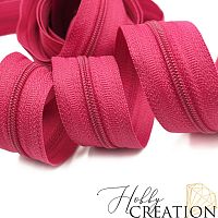 Молния акриловая №3, ярко-розовая