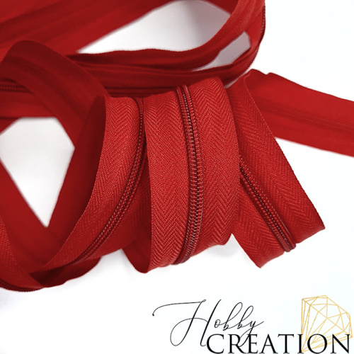 Молния акриловая №3, красная