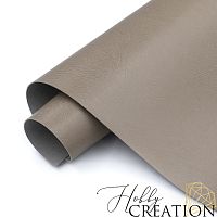 Переплетный кожзам глянцевый, ледяной-коричневый