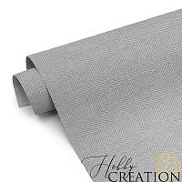 Переплетный кожзам тиснение Твид, платина