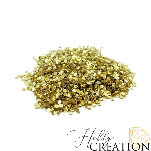 Пайетки / Круг 1,5 мм., золотые