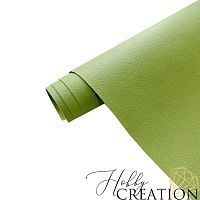 Переплетный кожзам КНР (экокожа) под кожу  оливковый