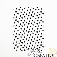 Разделитель для ежедневника "Сердечки" / формат А5, калька матовая