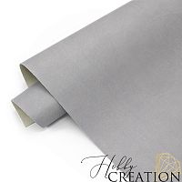 _Переплетный кожзам матовый, холодная платина