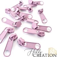 Бегунок для акриловой молнии, сиренево-розовый