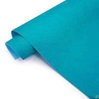 Переплетный кожзам тиснение Точки, темно-бирюзовый