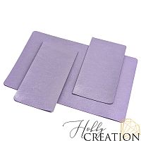 Заготовка для создания паспорта / переплетный кожзам глянцевый, лавандовый 