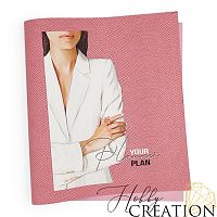 Кожзам с принтом "Селин" 26*46 см. тиснение питон, пудрово-розовый