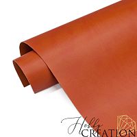 _Переплетный кожзам матовый II, терракотовый