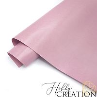 Переплетный кожзам глянцевый, пепельно-розовый