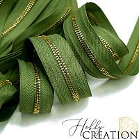 Молния металлическая №5, хакки 