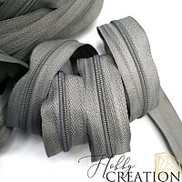 Молния акриловая №3, серая