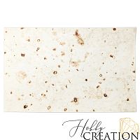 Кожзам с принтом "Лаваш" 18*28 см. тиснение под кожу II, белый