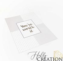 Разделитель для ежедневника из ПЭТ пластика "You're worth it"