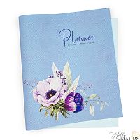 Кожзам с принтом "Мечтать. Создавать. Вдохновлять." 26*46 см. тиснение питон, зефирно-лиловый