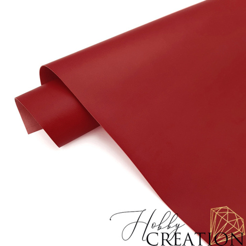 Переплетный кожзам матовый II, темно-красный Переплетный кожзам матовый II, темно-красный