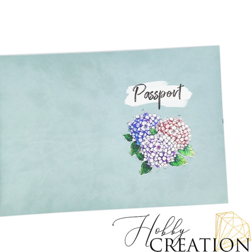 Кожзам с принтом "Гортензии" 18*28 см. матовый II, пепельно-голубой Кожзам с принтом "Гортензии" 18*28 см. матовый II, пепельно-голубой