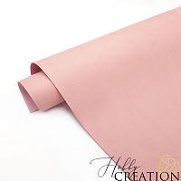 Переплетный кожзам матовый II, пудрово-розовый