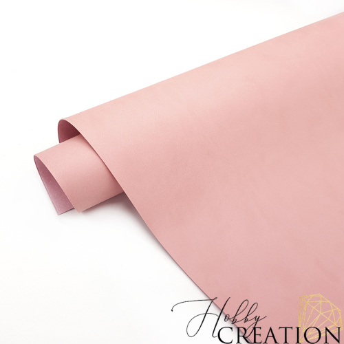 Переплетный кожзам матовый II, пудрово-розовый