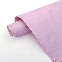 Переплетный кожзам матовый II, сиренево-розовый