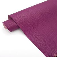 Переплетный кожзам тиснение крокодил, слива