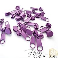 Бегунок для акриловой молнии, фиолетовый