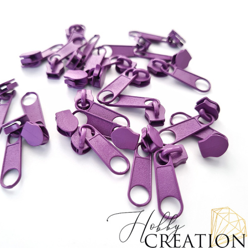 Бегунок для акриловой молнии, фиолетовый