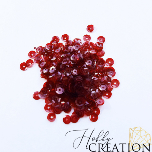 Пайетки / Грани 5 мм., прозрачные винные