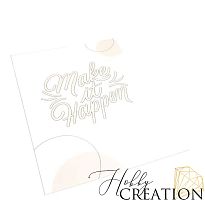 Разделитель для ежедневника из ПЭТ пластика "Make it happen"