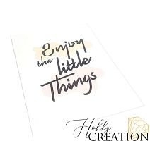 Разделитель для ежедневника из ПЭТ пластика "Enjoy the little things"