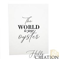 Разделитель для ежедневника "Мир у твоих ног" / формат А5, калька матовая