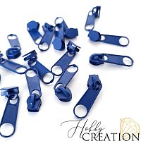 Бегунок для акриловой молнии, светло-синий