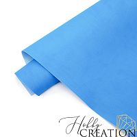 Переплетный кожзам матовый II, лазурный