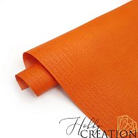 Переплетный кожзам тиснение крокодил, сицилийский апельсин