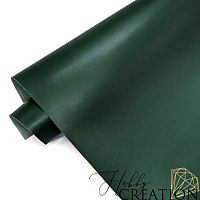 Переплетный кожзам полуглянцевый Флауто, темно-зеленый