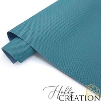 Переплетный кожзам тиснение Канва, серо-синий