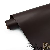 Переплетный кожзам матовый II, горький шоколад