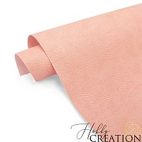 Переплетный кожзам тиснение питон, лососёвый