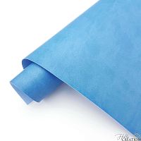 Переплетный кожзам матовый II, голубой